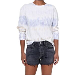 NWT Citizens of Humanity Pastel Multicolor Tie-Dye Long Sleeve Top Size XS
